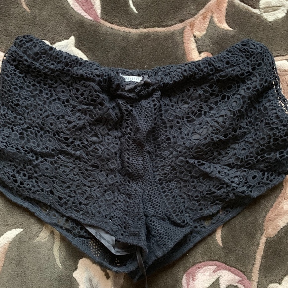 Black Lace Shorts - Picture 2 of 2